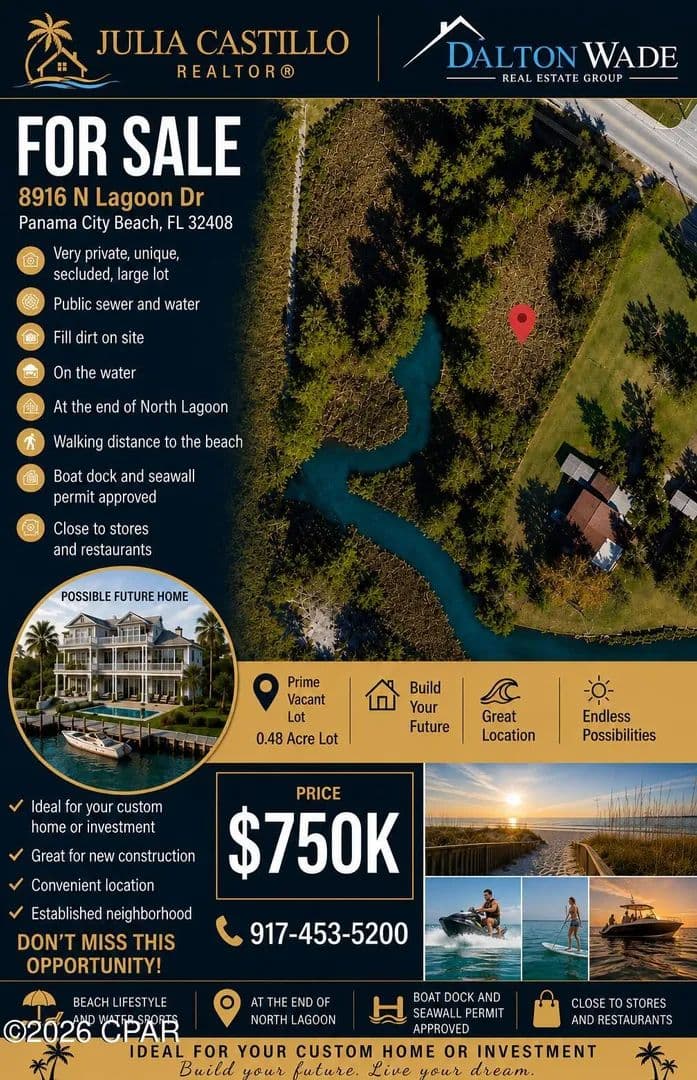Property from 8916 N Lagoon Drive - KW - Panama City, Florida, 32408