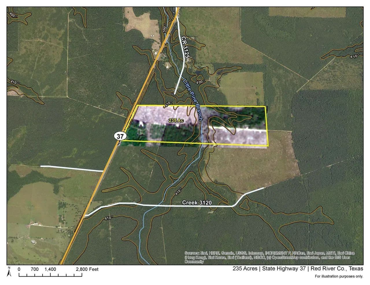235 Acres | Highway 37 | Kiskadee | 7027 - Albion, Texas, 75426