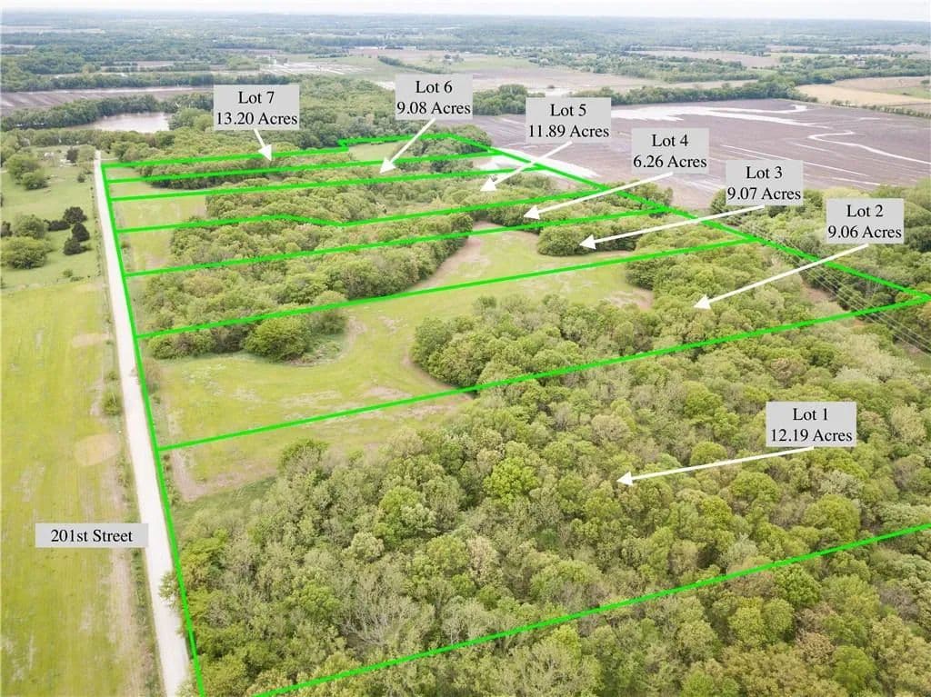 Property from Lot - 1 201st Street - KW - Leavenworth, Kansas, 66048