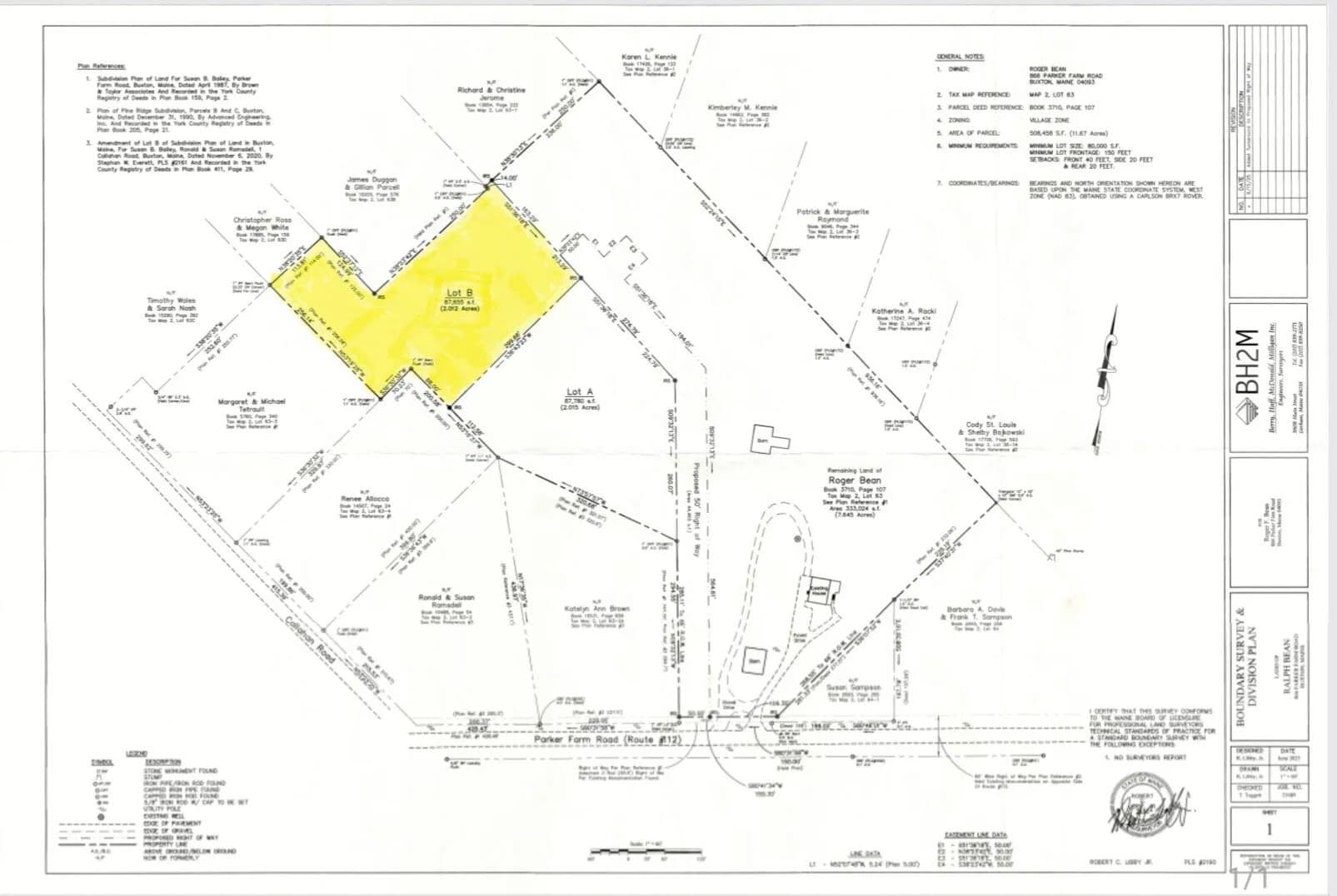2.01 Acres of Land for Sale in Buxton, ME - Buxton, Maine, 04093