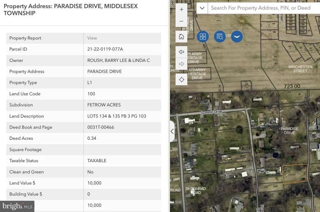 0.34 Acres of Land for Sale in CARLISLE, PA - Carlisle, Pennsylvania, 17015