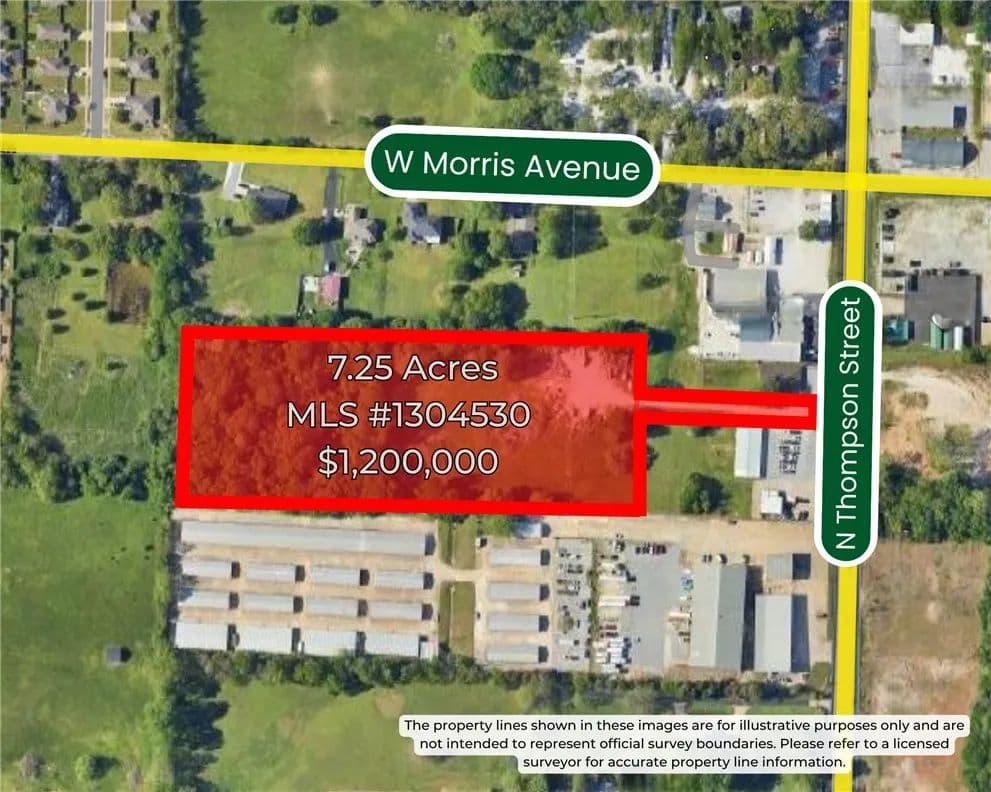 Property from 7.25 AC Thompson N N Thompson - KW - Springdale, Arkansas, 72764
