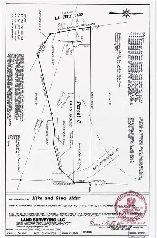 13.19 Acres of Land for Sale in Covington, Louisiana - Covington, Louisiana, 70435