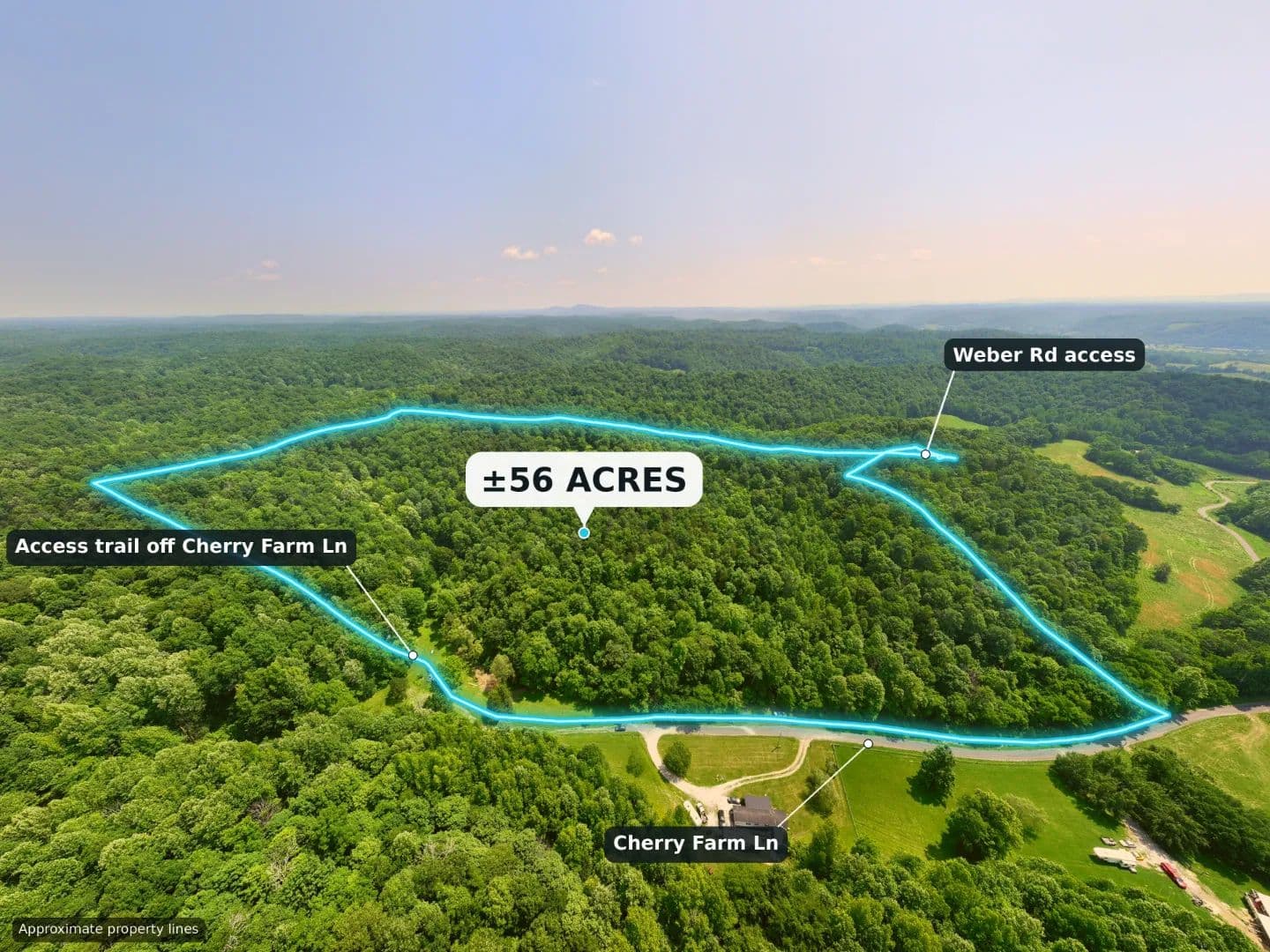 56 Wooded Acres with Trails & Two Access Points near Celina, TN - land for sale