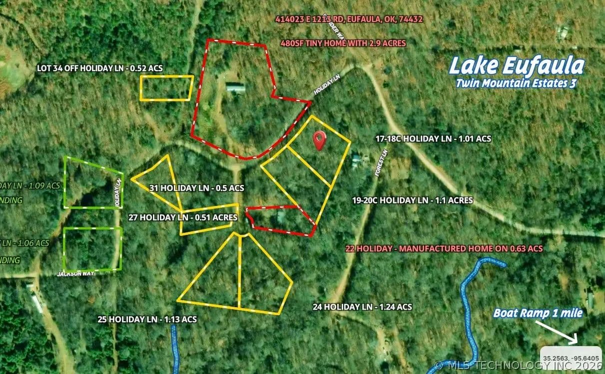Property from 1718 Holiday Lane - KW - Eufaula, Oklahoma, 74432