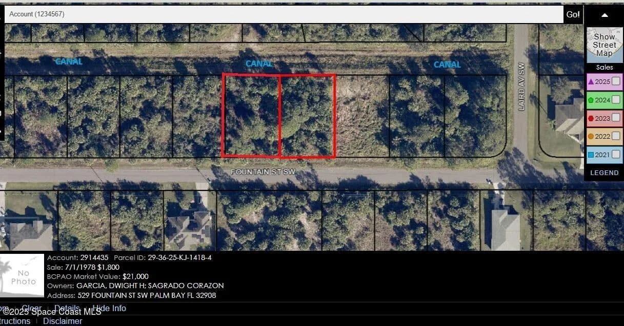 Vacant Land in Palm Bay - land for sale