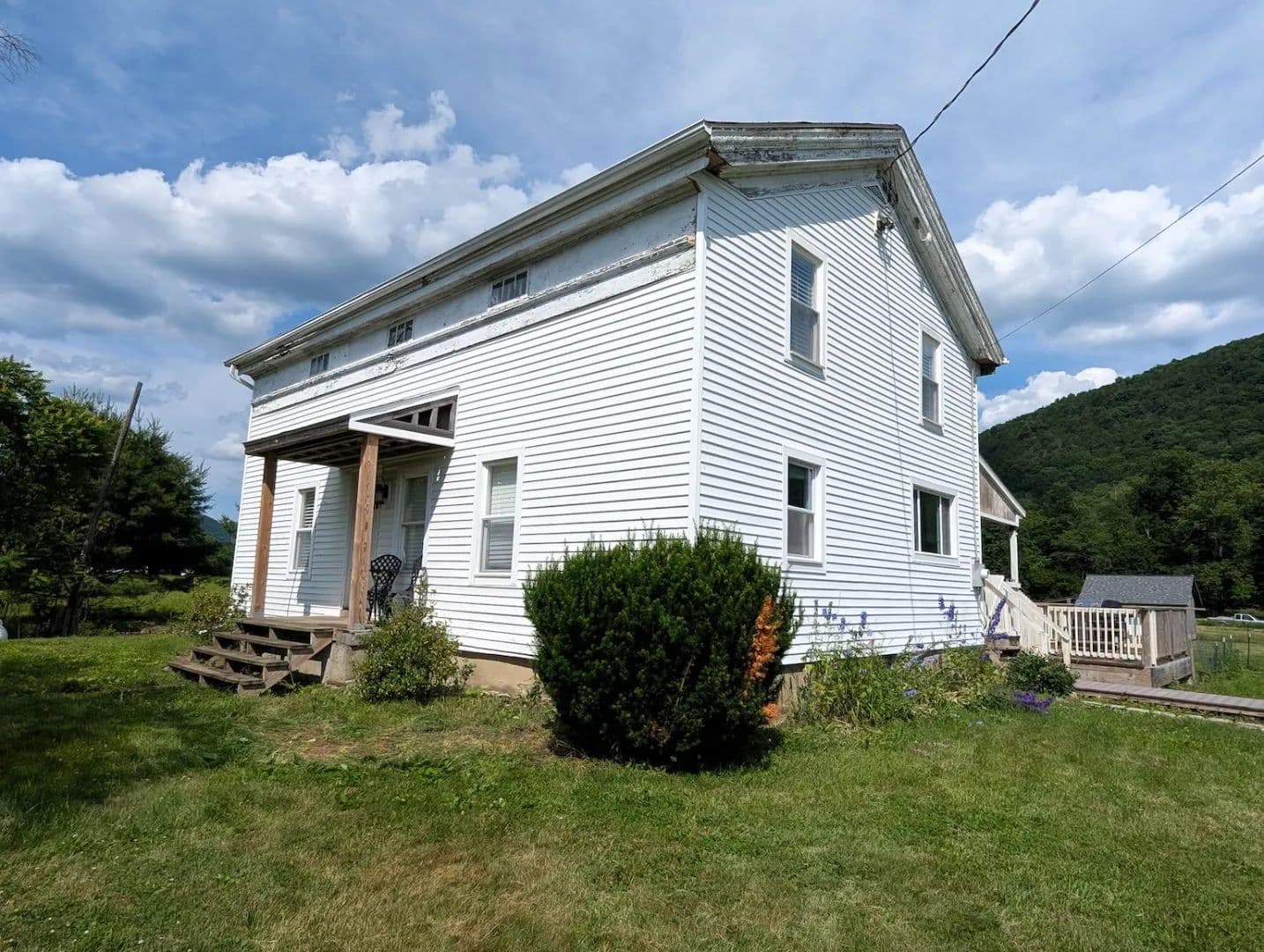 Country Home with Barn, Fields, Woods and Trout Stream on 23.65 acres in Painted Post NY 5430 Meads Creek Rd - Painted Post, New York, 14870