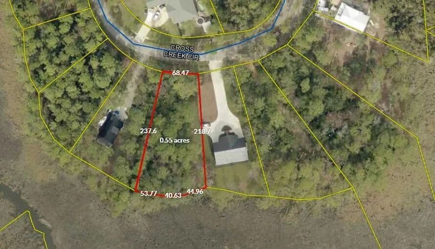 Property from Lot 8 Cross Creek Circle - KW - Freeport, Florida, 32439