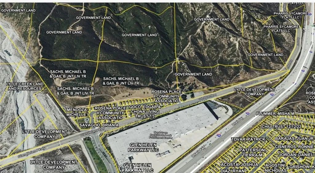 Property from 0 SYCAMORE CYN & MEYER ROAD - KW - Devore, California, 92376
