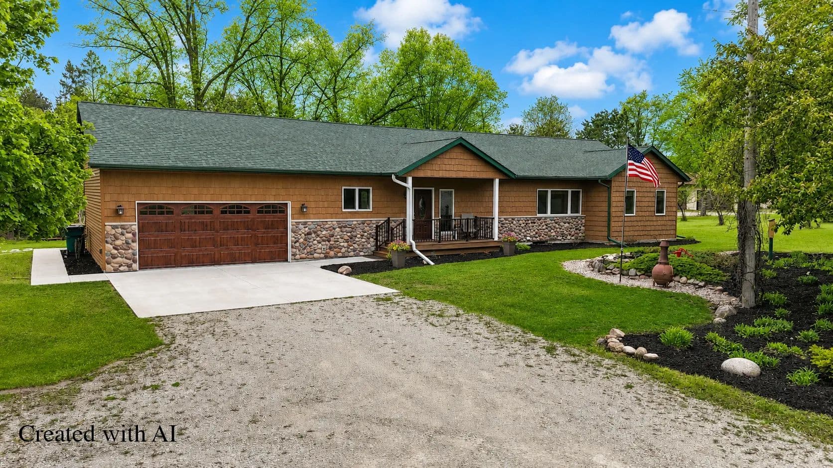 Riverfront Country Home in Waupaca, Wisconsin for Sale - Crystal River Living on 3 Acres - Waupaca, Wisconsin, 54981