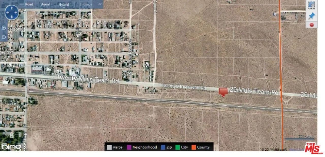 Property from 0 Twenty Mule Team Road - KW - Boron, California, 93516