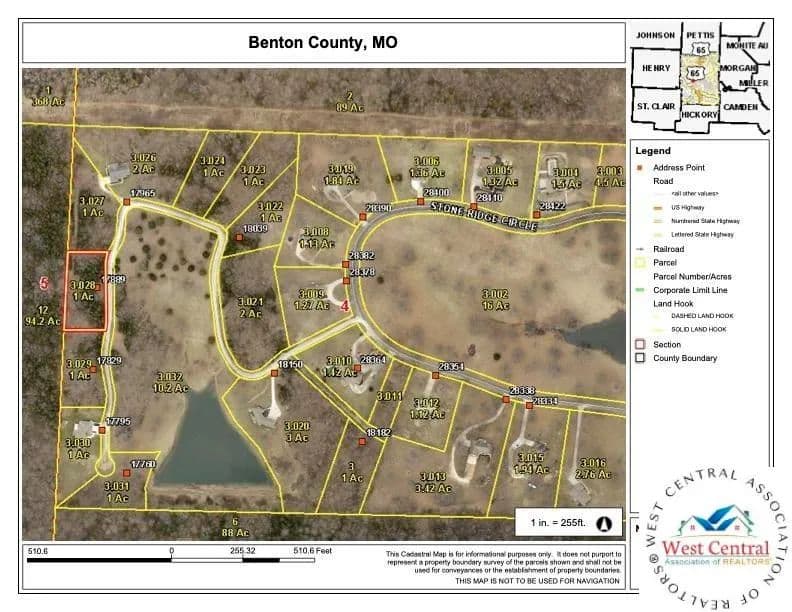 1 Acre of Land for Sale in Warsaw, Missouri - Warsaw, Missouri, 65355