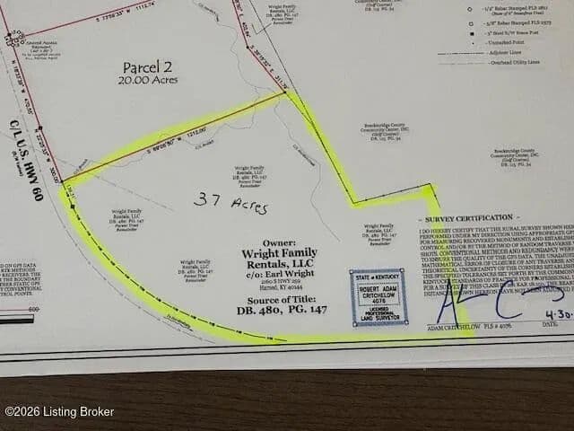 37 Acres of Land for Sale in Hardinsburg, Kentucky - Hardinsburg, Kentucky, 40143