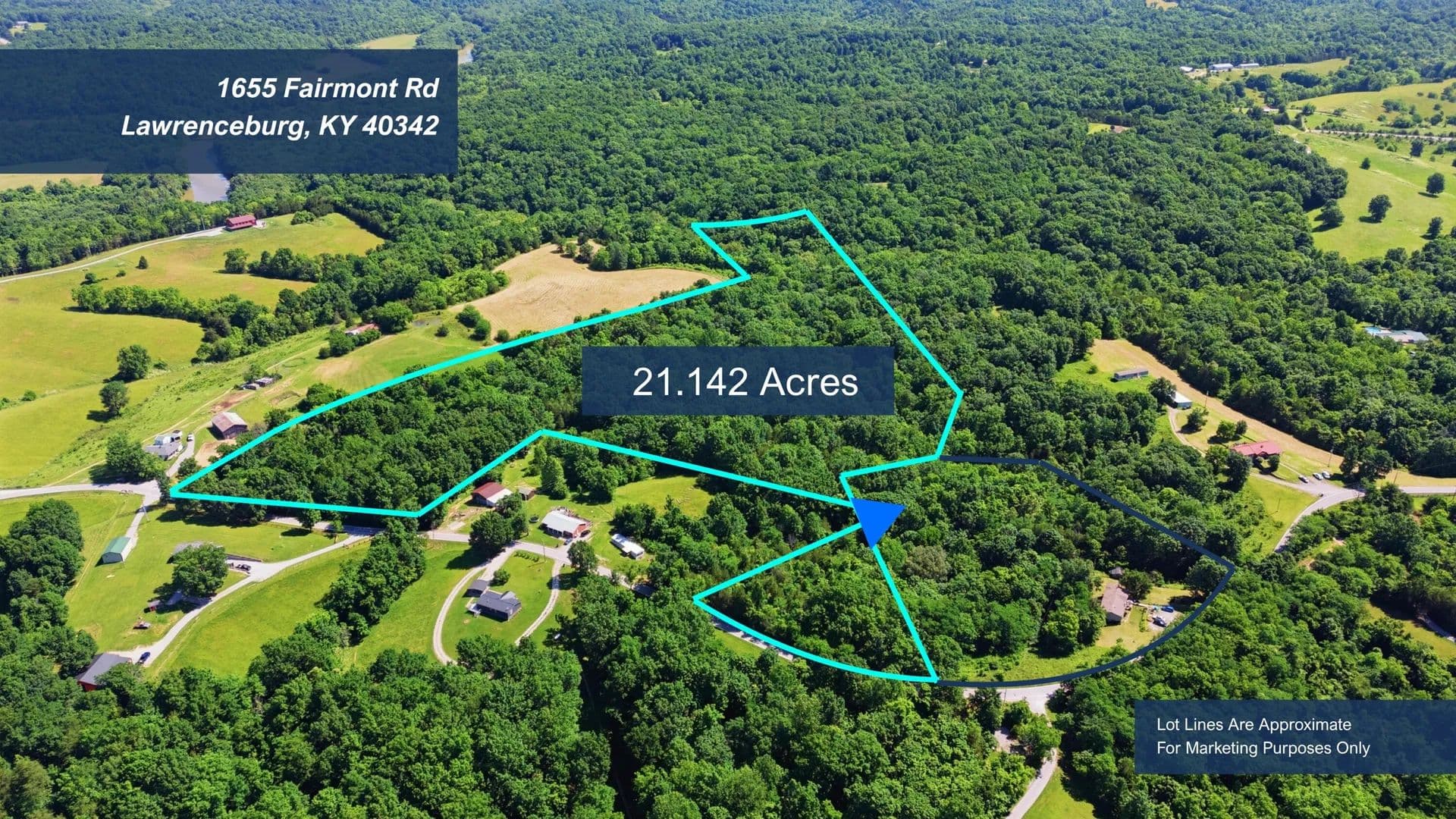 Property from 1655 Fairmont Road #Tract 2 - KW - Lawrenceburg, Kentucky, 40342