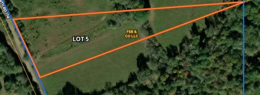 Property from Lot 5 Cr 174 - KW - Oakland, Mississippi, 38948