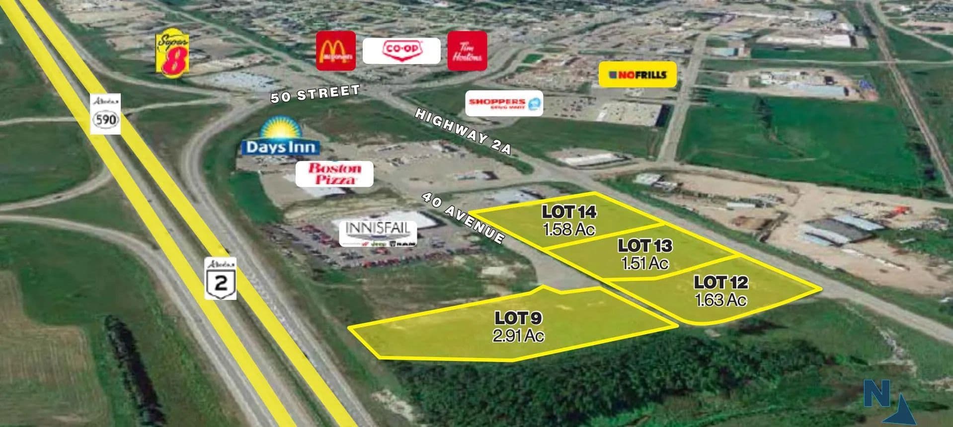 2.91 Acres of Land for Sale in Innisfail, AB - land for sale