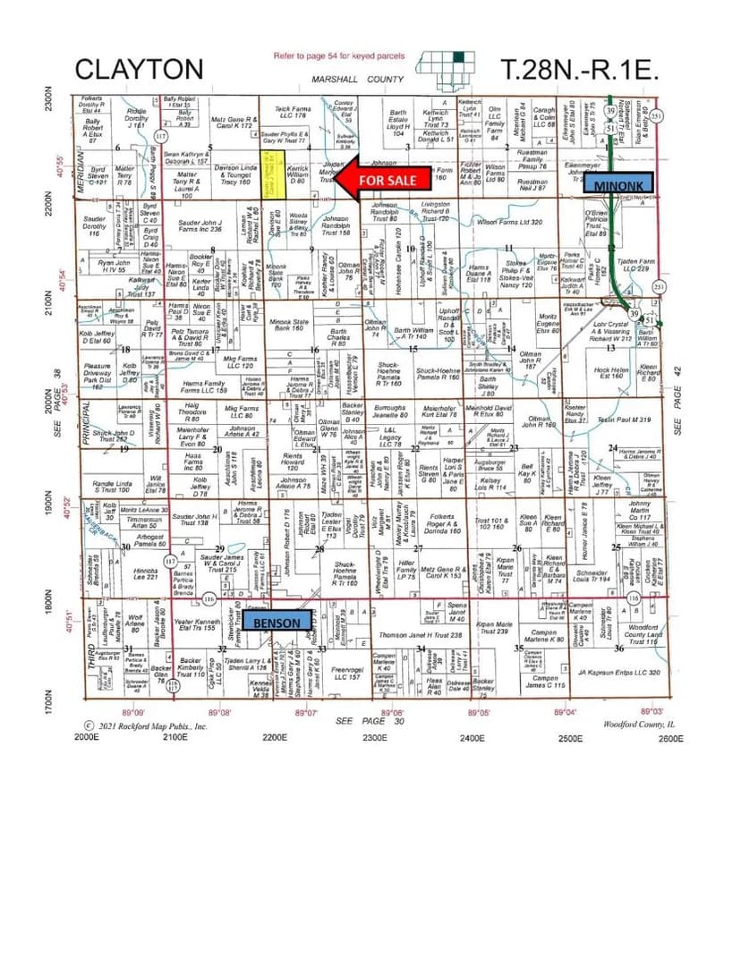 The Sauder Farm 80.73+/- Acres Woodford County, Illinois