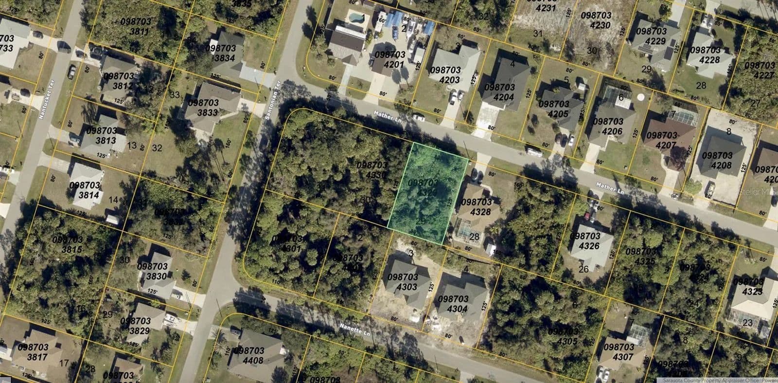 Property from Lot 29 MATHER LANE - KW - North Port, Florida, 34286