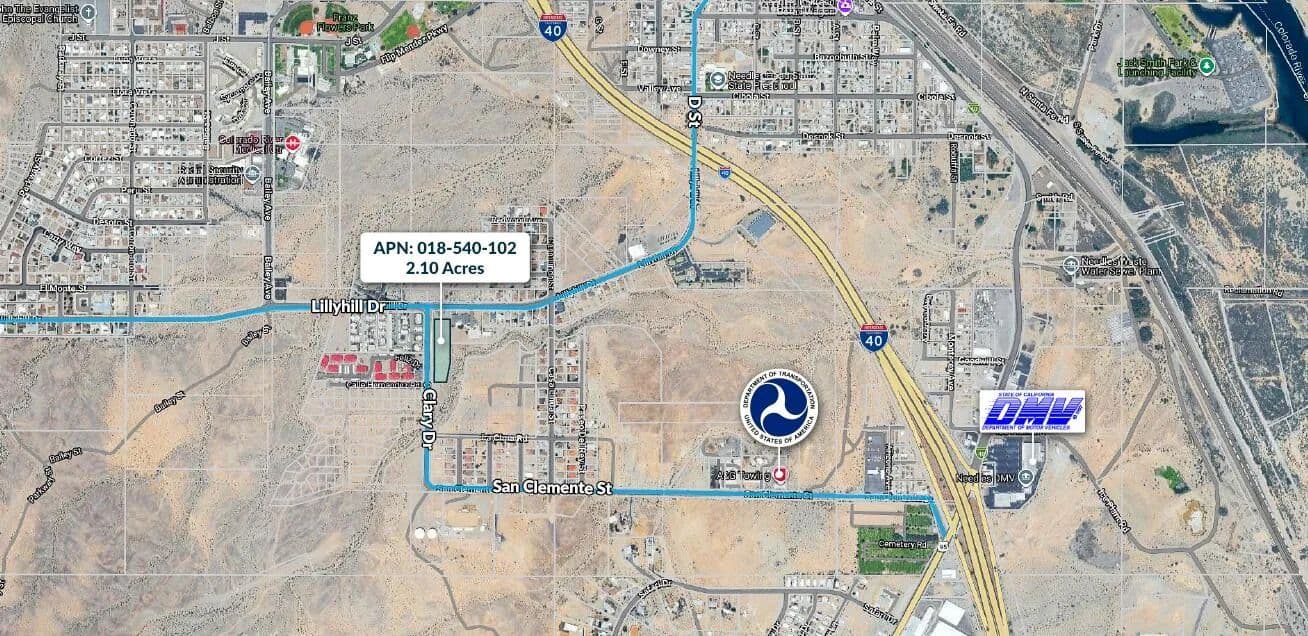Property from 0 Clary Drive - KW - Needles, California, 92363