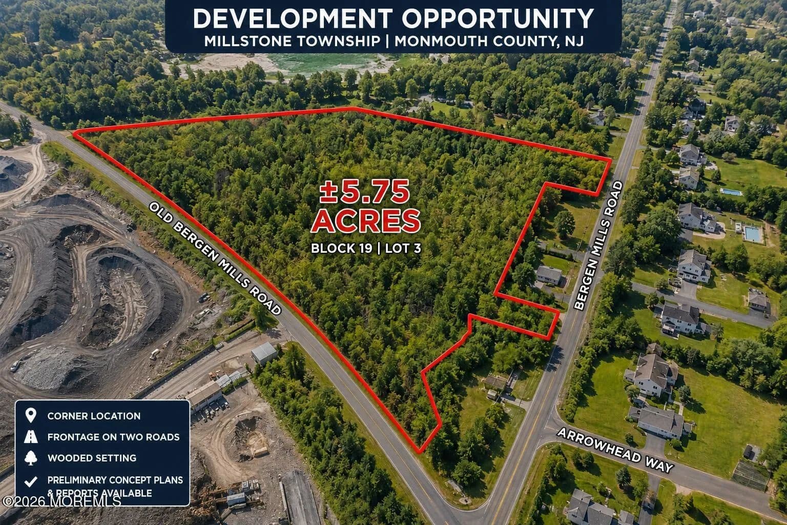 5.75 Acres of Land for Sale in Millstone, New Jersey - Millstone, New Jersey, 08535