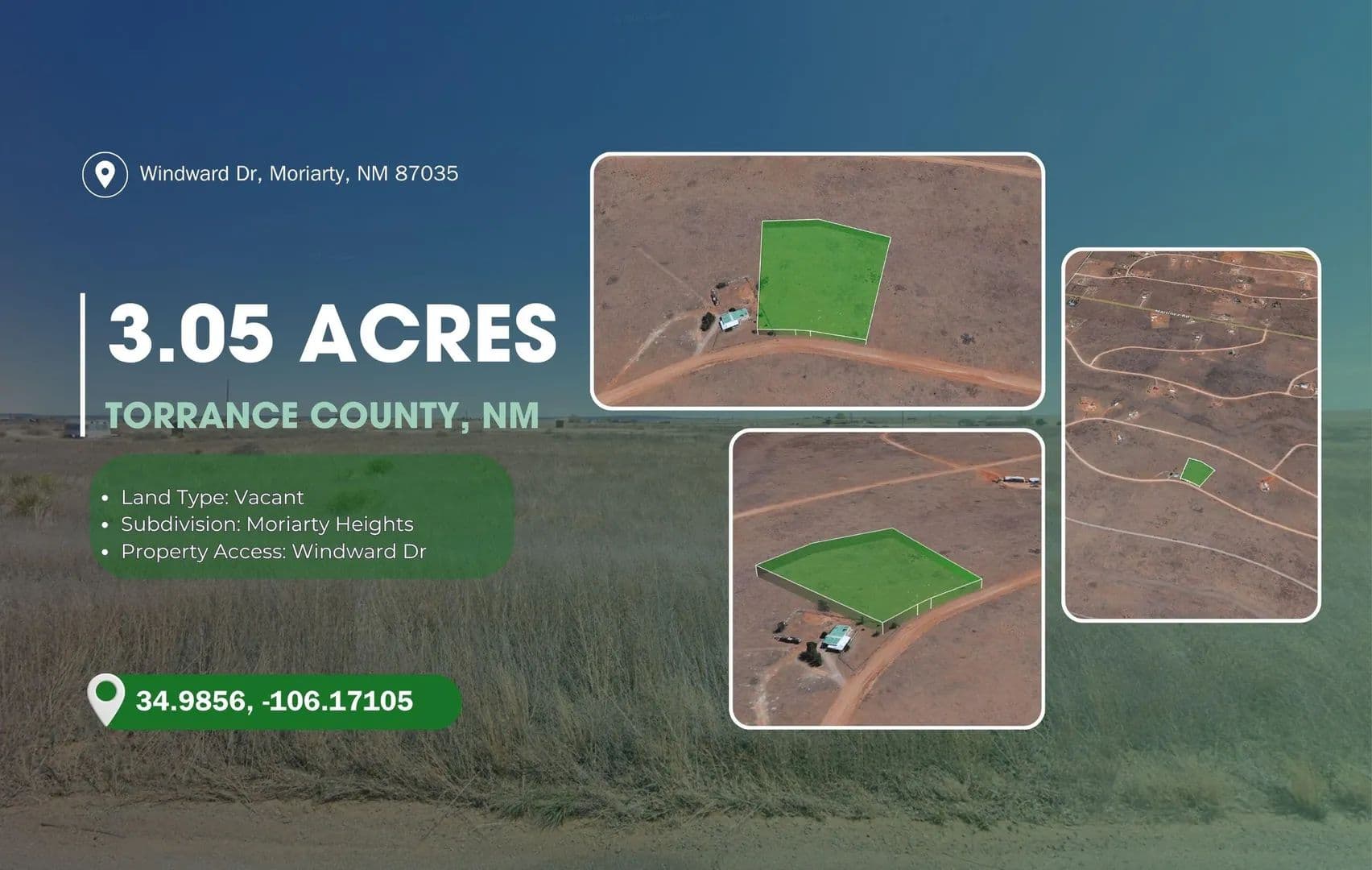 Property from 0 Windward Drive - KW - Estancia, New Mexico, 87016
