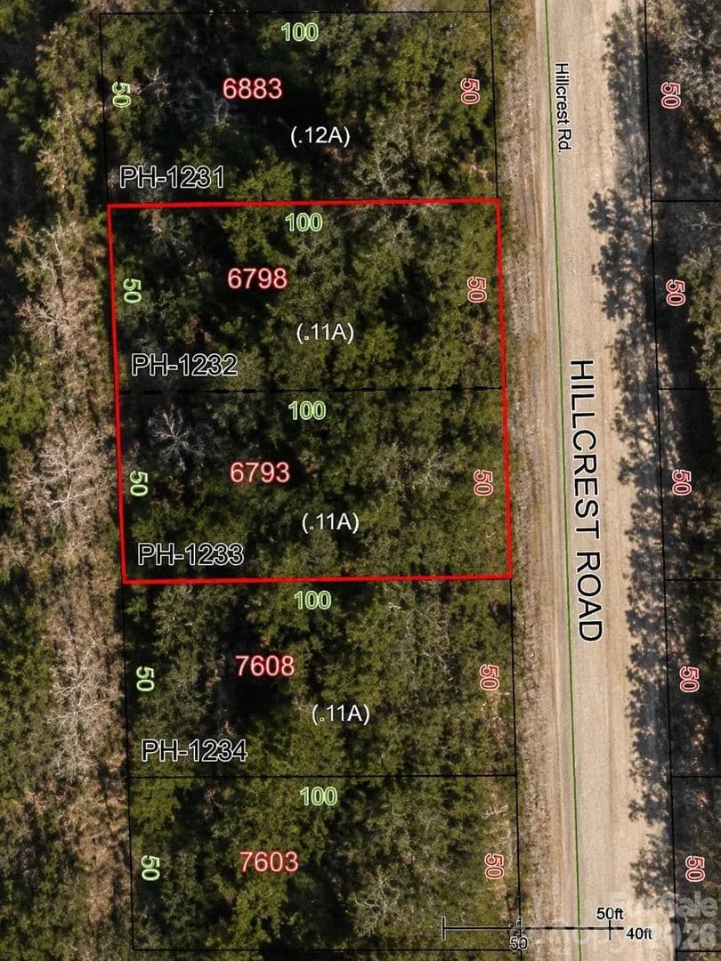 Property from 00 Hillcrest Road #1232 & 1233 - KW - New London, North Carolina, 28127