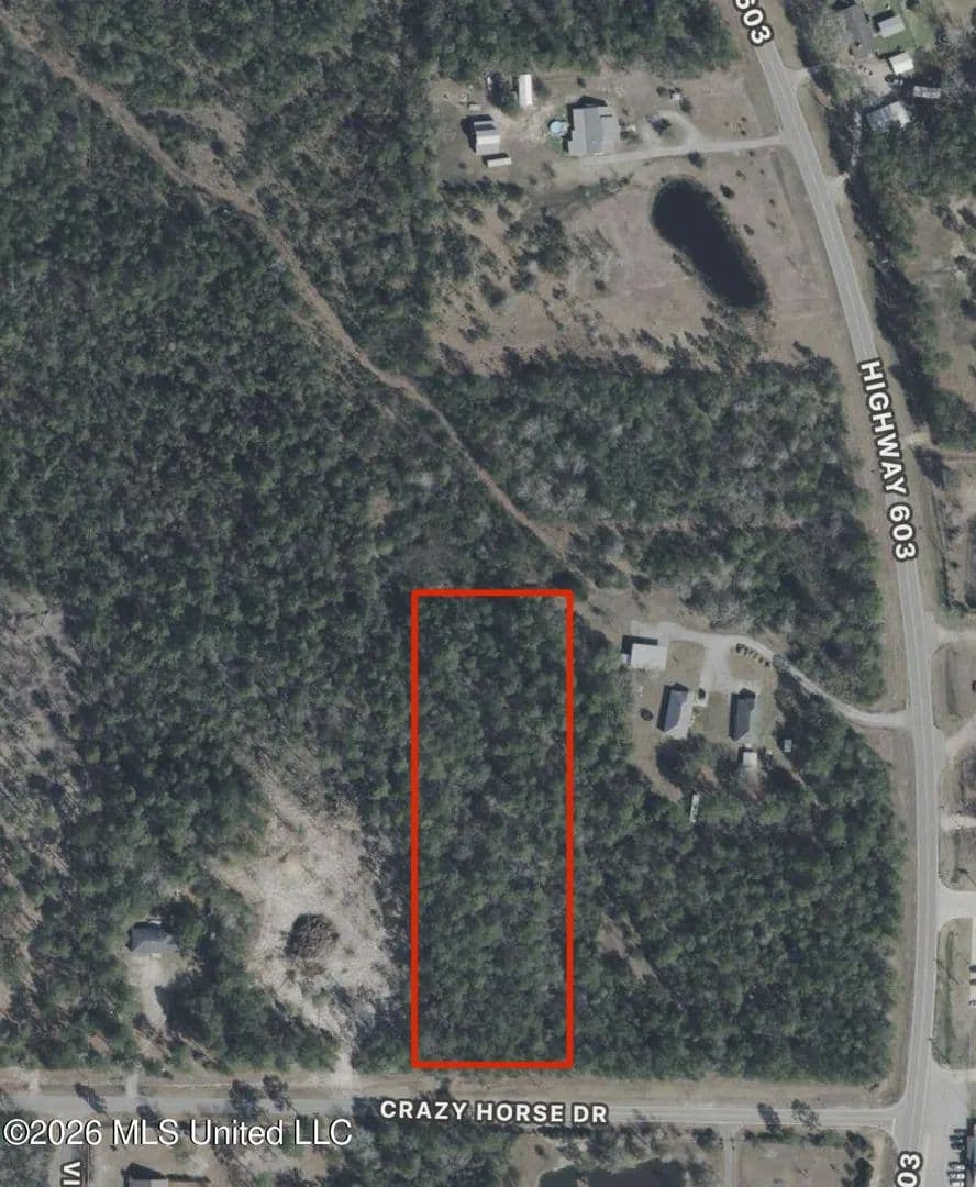 Property from Lot #6 Crazy Horse Drive - KW - Kiln, Mississippi, 39556