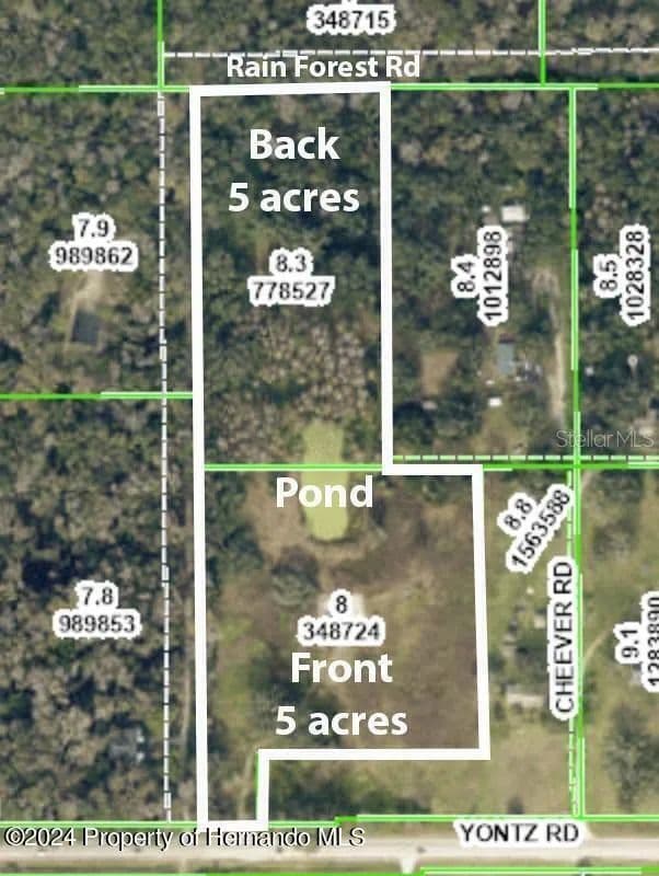 Property from 0 Rain Forest Road - KW - Brooksville, Florida, 34601
