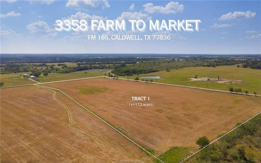 17.2 Acres of Land for Sale in Caldwell, Texas - Caldwell, Texas, 77836