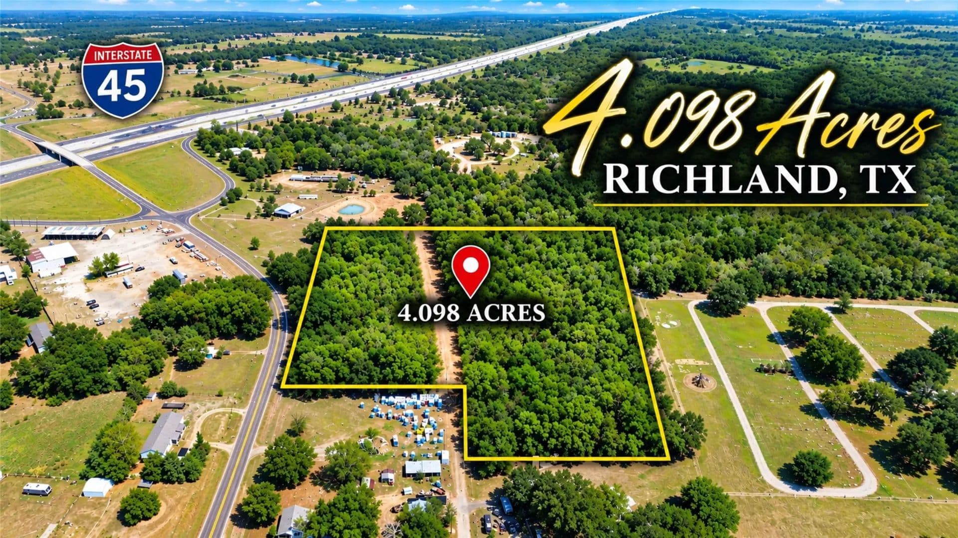 4.1 Acres of Land for Sale in Richland, TX - land for sale
