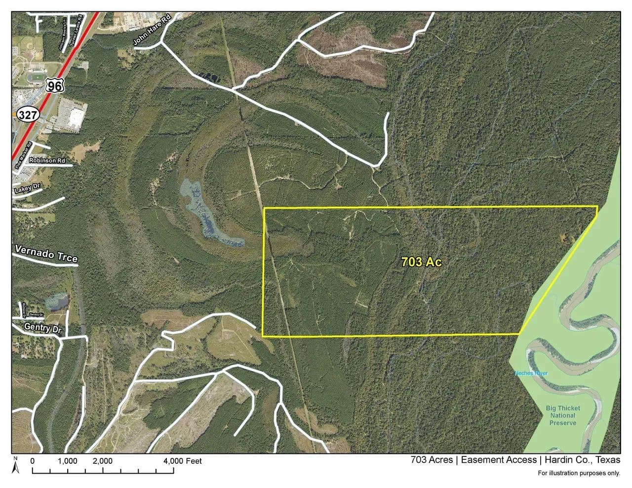 703 Acres | Easement Access | 6618 - Silsbee, Texas, 77656