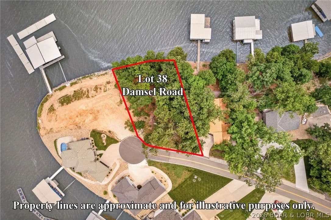 Property from Lot 38 Damsel Road - KW - Lake Ozark, Missouri, 65049