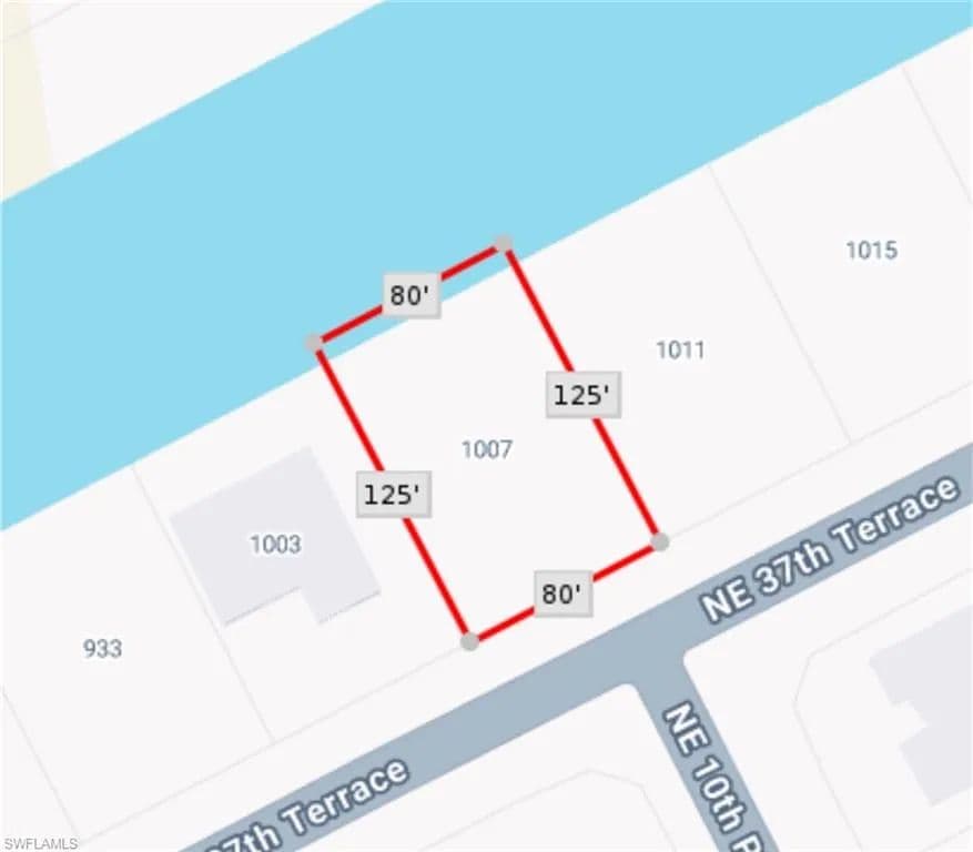 Property from 1007 NE 37th TER - KW - Cape Coral, Florida, 33909