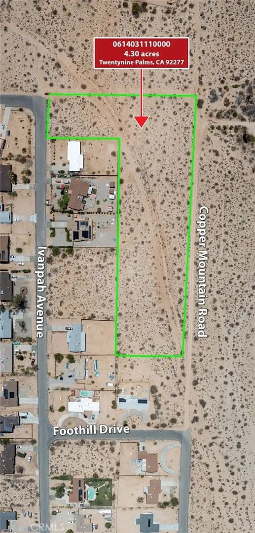Vacant Land in 29 Palms - land for sale