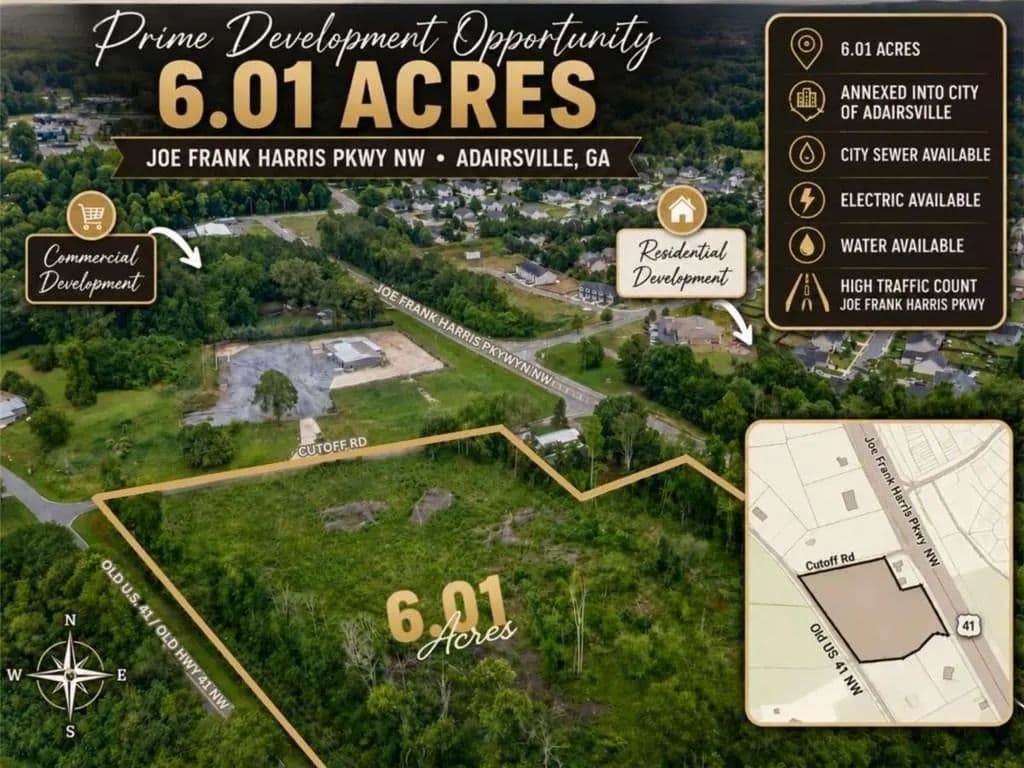Property from 0 Joe Frank Harris Parkway - KW - Adairsville, Georgia, 30103