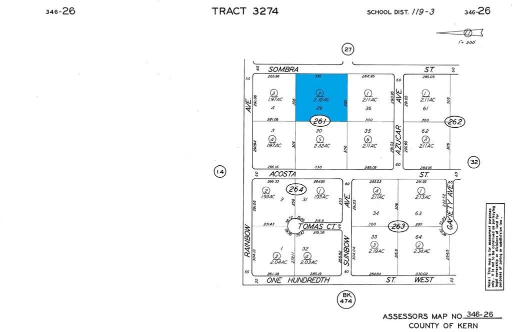 2.11 Acres of Land for Sale in Rosamond, CA - Rosamond, California, 93560