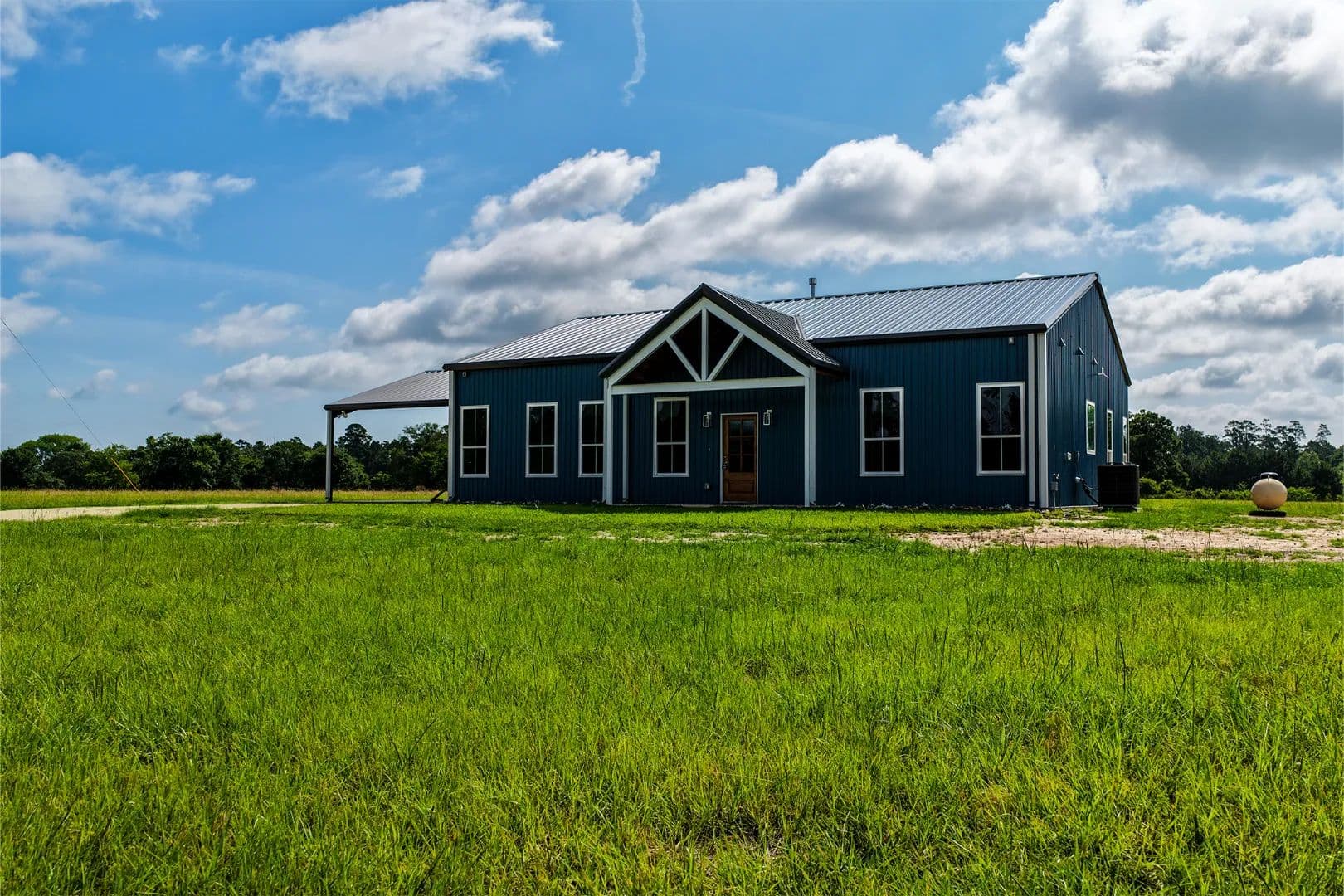 12 Acres + Galvalume Farmhouse - Huntsville, Texas, 77320