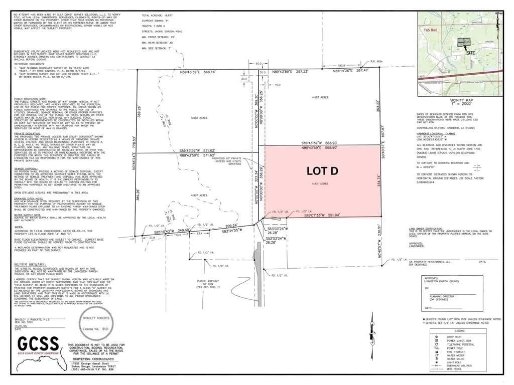 Property from LOT D JACKIE GORDON Lane - KW - Albany, Louisiana, 70711