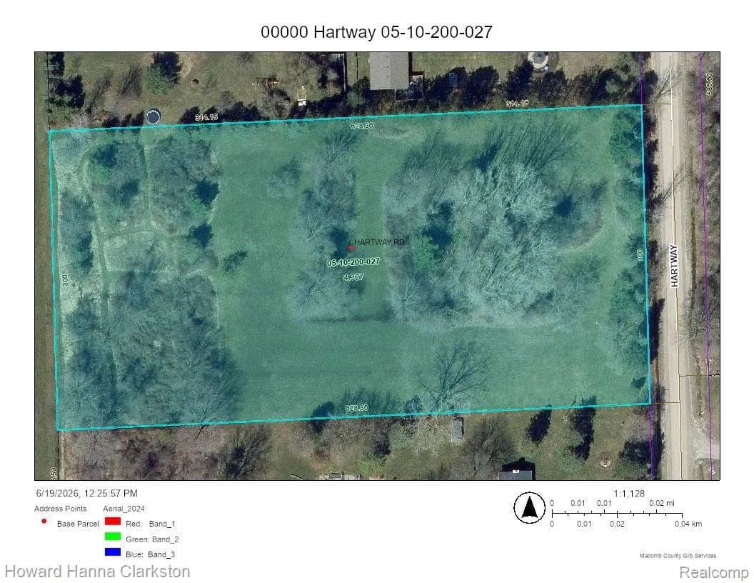 4.33 Acres of Land for Sale in Ray Township, MI - Michigan, 48096