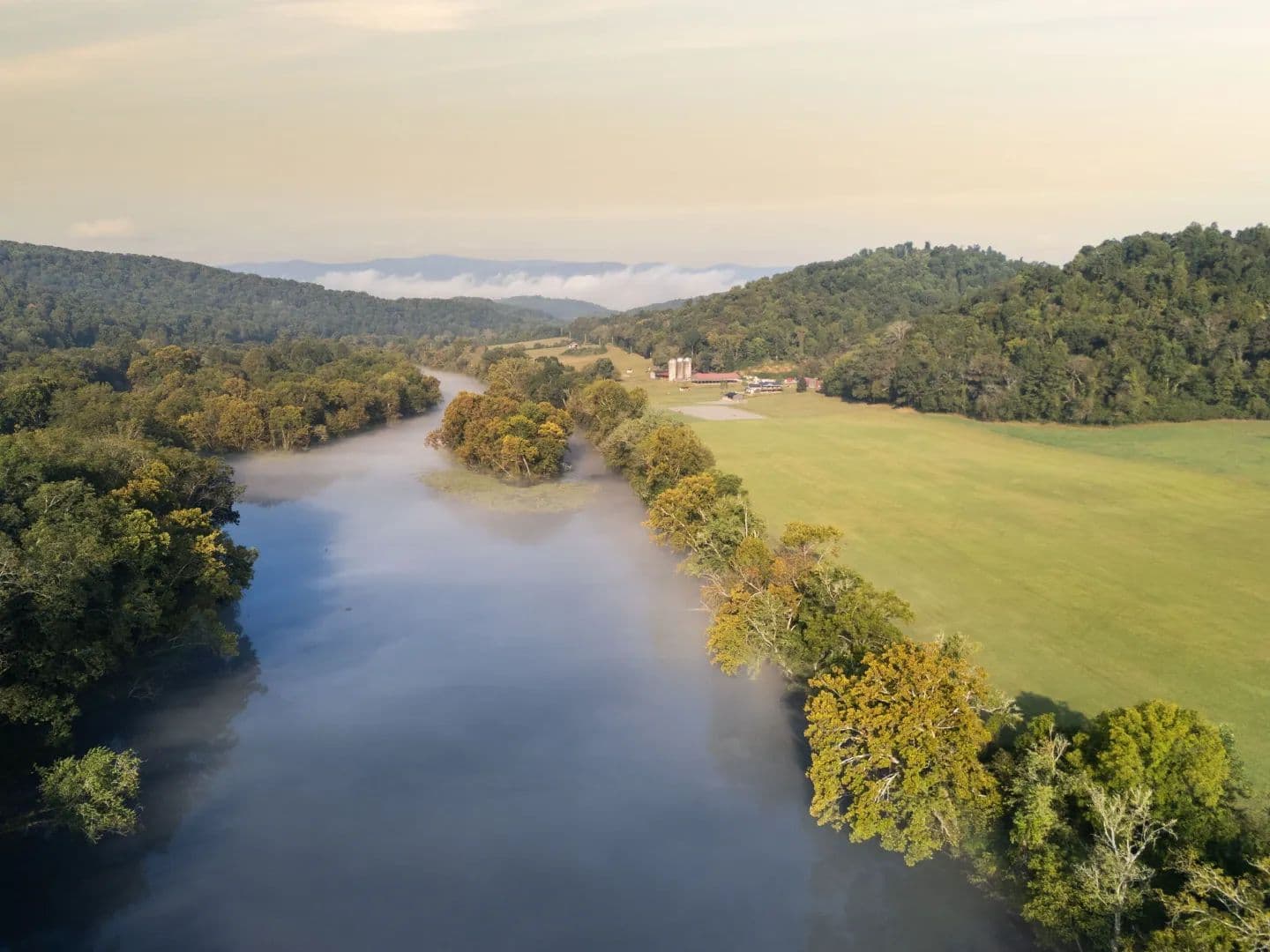 181-Acre Riverfront Farm in Lake City, TN for Sale with 1 Mile of Clinch River Frontage - land for sale