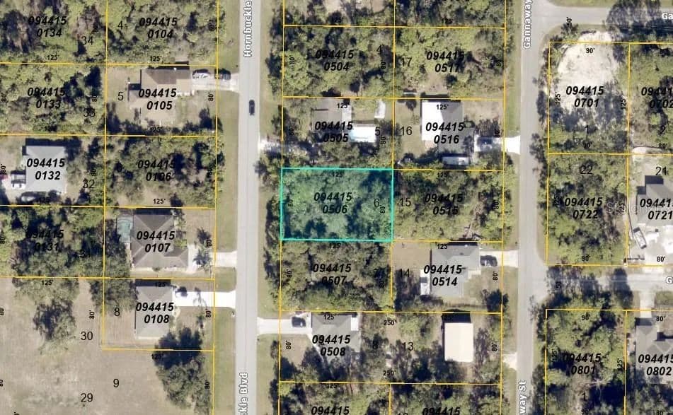 Property from HORNBUCKLE BOULEVARD - KW - North Port, Florida, 34291