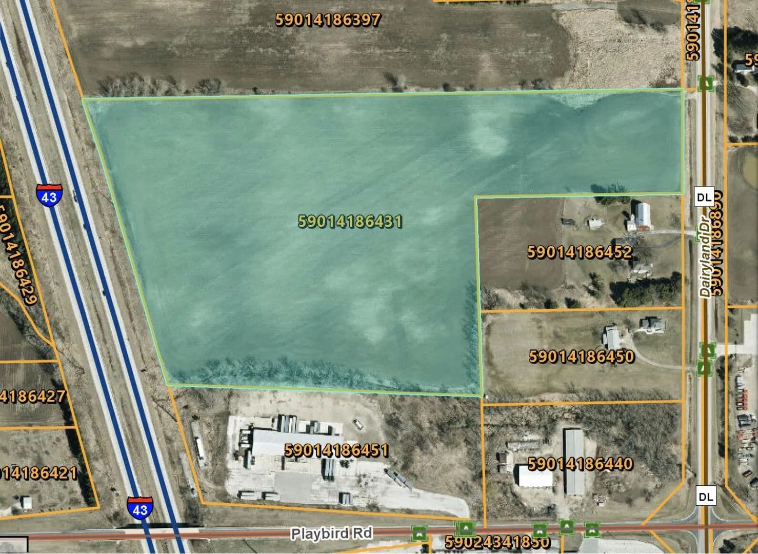Property from Lt0 Dairyland Dr - KW - Mosel, Wisconsin, 53083