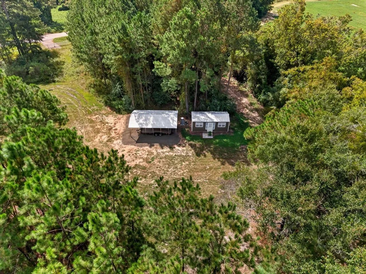 44.56 Acres with Creek, Pond & Cabin Near Pelham - Pelham, Georgia, 31779