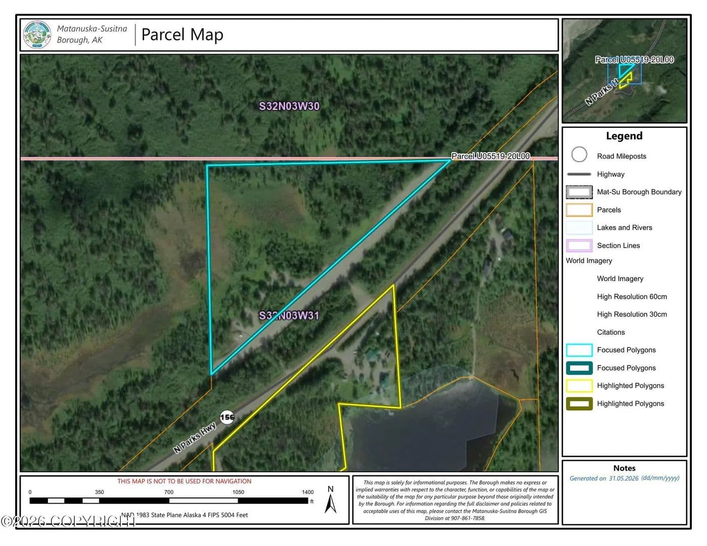 Property from 29054 N Parks Highway - KW - Trapper Creek, Alaska, 99683