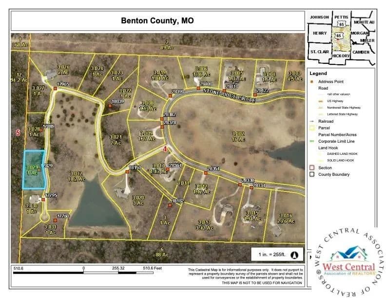 1 Acre of Land for Sale in Warsaw, Missouri - Warsaw, Missouri, 65355