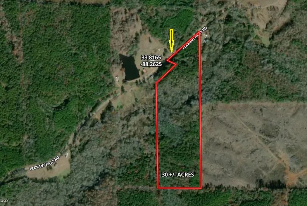 30 Acres of Land for Sale in Gattman, Mississippi - Gattman, Mississippi, 38844