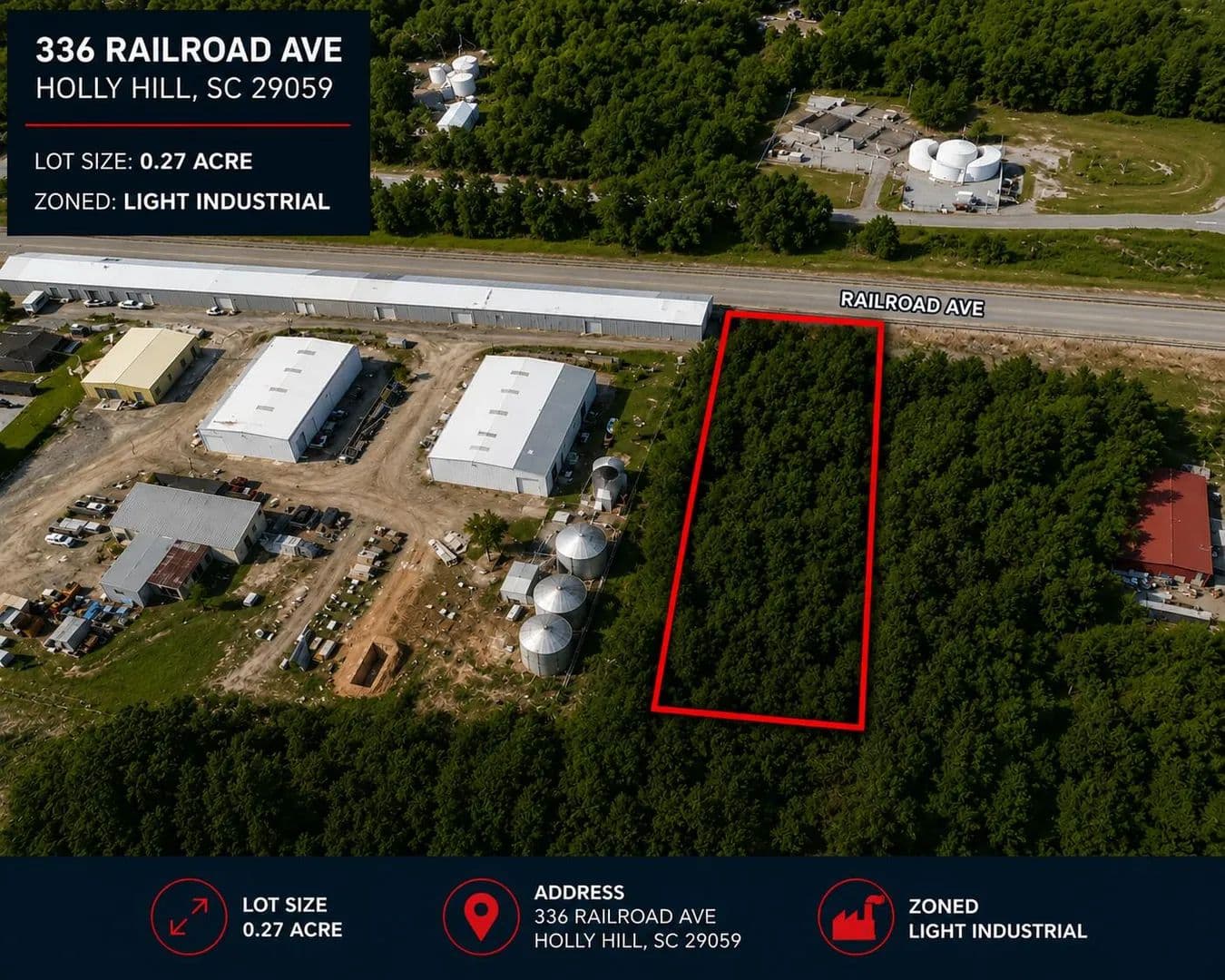Property from 336 Railroad Avenue - KW - Holly Hill, South Carolina, 29059