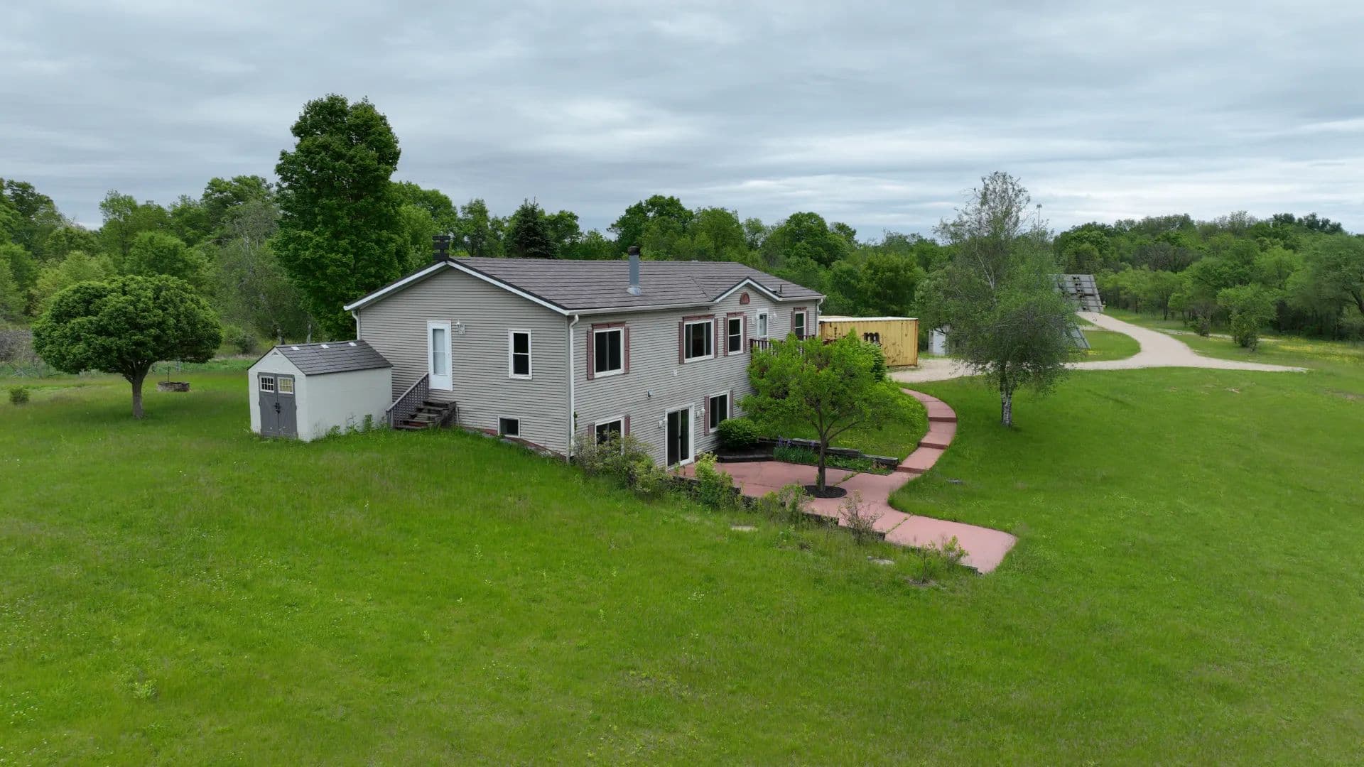 Off-Grid Solar Renewable Energy System Home on 67 Acres with Pine River Frontage | Richland County, WI - Gotham, Wisconsin, 53540
