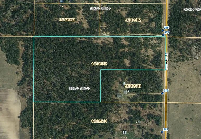 Property from TBD Frohn Road NE - KW - Bemidji, Minnesota, 56601