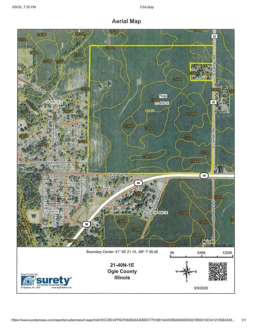 Property from 000 Rt 38 - KW - Rochelle, Illinois, 61068